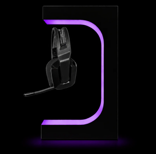Magnetický levitující stojan na sluchatka s LED podsvícením