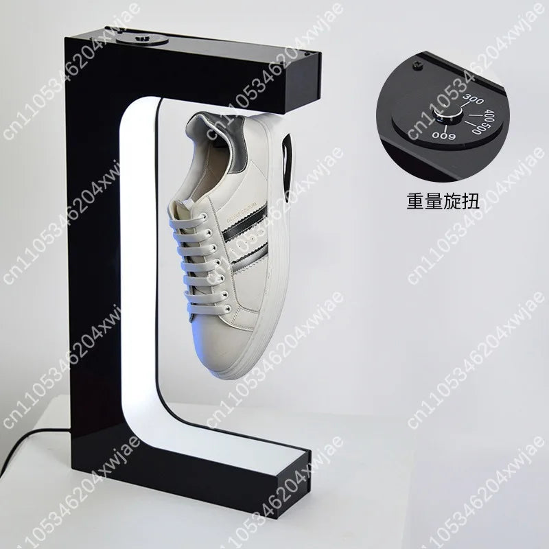 Magnetický levitující stojan na tenisky s LED podsvícením